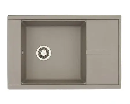 Кухонная мойка AQUATON Делия 78, серый шелк (1A715132DE250)