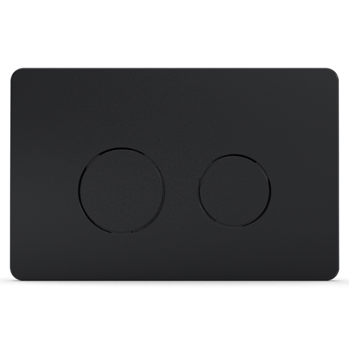 Кнопка смыва AZARIO двойная, круглая, цвет черный (AZ-8200-0087/AZ-P57-0190)