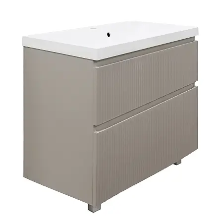 Комплект Azario Тумба Viola 100/2Н 1000х450х850 напольная, с раковиной Астория 100, бежевый (CS00097147)