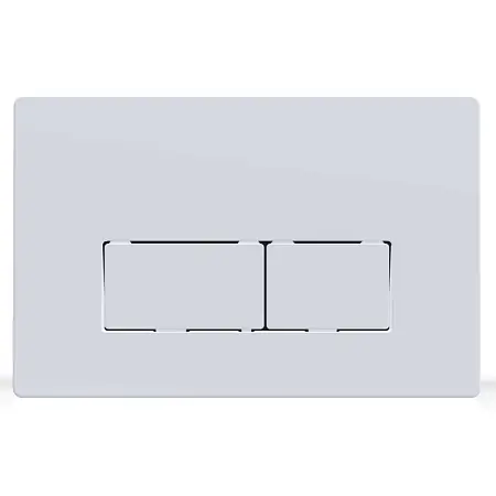 Кнопка смыва AZARIO двойная, квадратная, цвет белый (AZ-8200-0090/AZ-P58-0130)