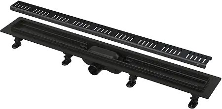 Душевой лоток Alcadrain Simple с черной матовой решеткой (APZ10BLACK-650M )