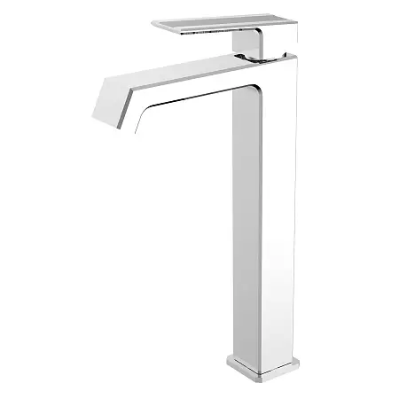 Смеситель для раковины-чаши Azario EXQUISITE высокий, керамический картридж,  без донного клапана, хром (AZ-VSM168R40C)