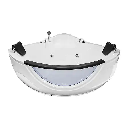 Ванна акриловая Loranto 1550х1550х750 угловая, с гидромассажем, для двух персон (CS-831N)