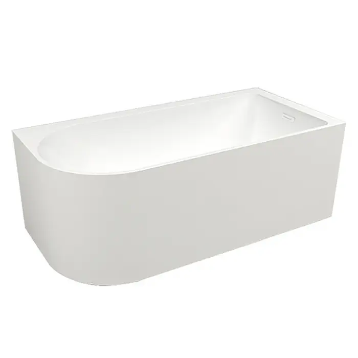 Ванна акриловая Azario Sheer A 1500x800x600 пристенная, правосторонняя, в комплекте с сифоном и металлической рамой (AZ-1859-B-1.5)