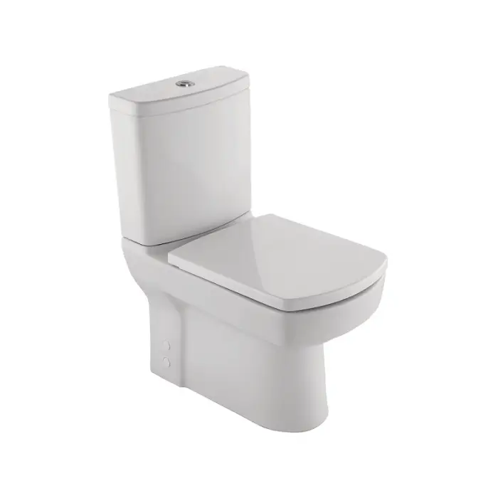 Унитаз-компакт KALE BASICS напольный, в комплекте с бачком, сиденьем микролифт и арматурой 