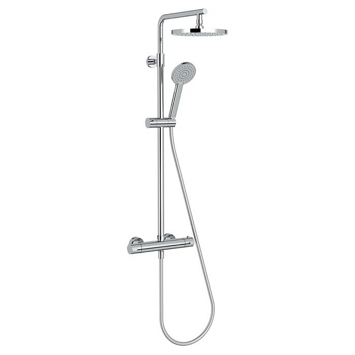 Душевая стойка Jacob Delafon Marcel термостат, хром (E25084-CP)