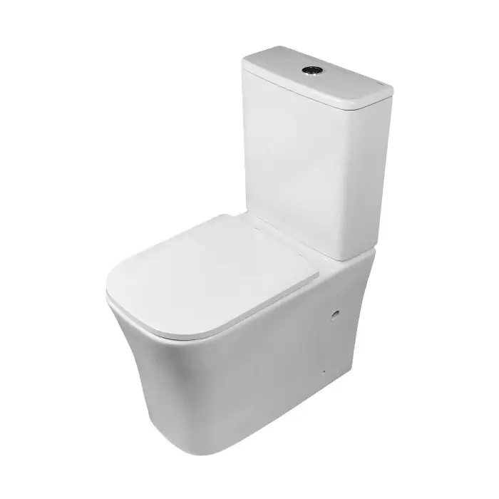 Унитаз напольный с бачком безободковый с быстросъемным сиденьем микролифт Azario Mansion AZ-2179A-UQ1