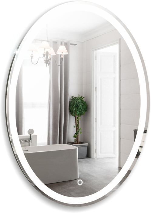 Зеркало AZARIO Италия  570х770 LED-подсветка с диммером, сенсорный выключатель (ФР-00000846)