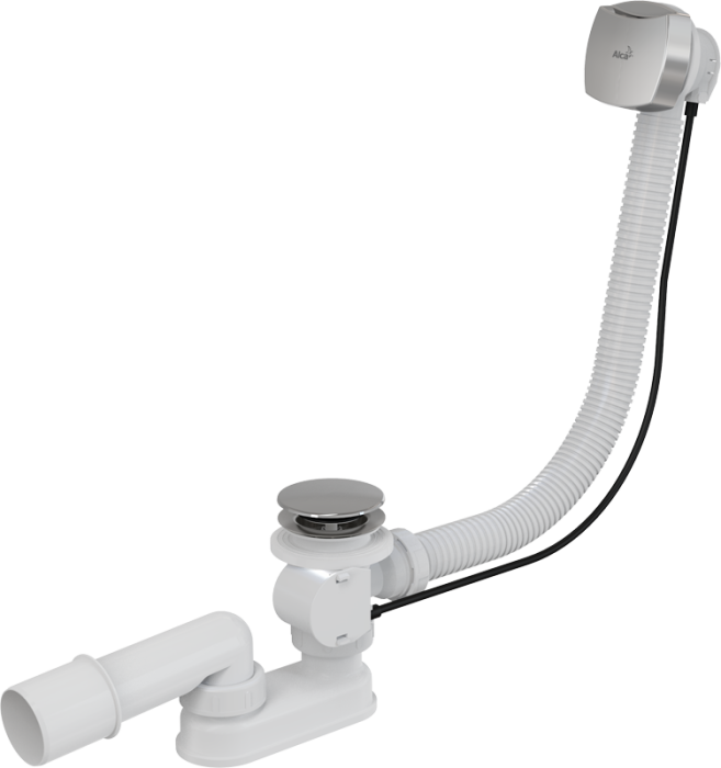 Слив-перелив Alcadrain для ванны, автомат, хром (A51CRM