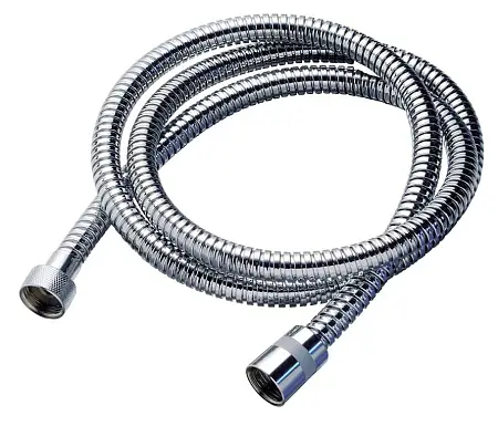 Шланг для душа Bossini Doppia Aggraffatura  150 см из латуни с двойной оплёткой (двойного фальцевания), 1/2” x 1/2” FF конус гладкий с резинкой (A03045C.030.1)