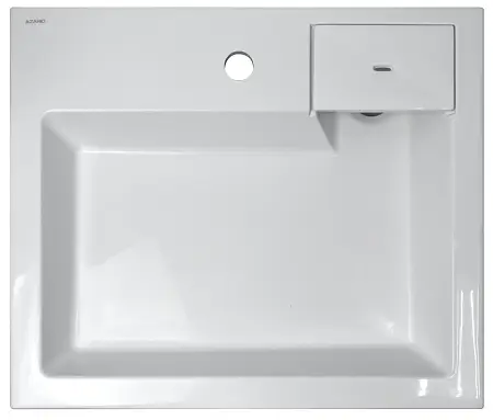 Раковина подвесная AZARIO Etna 600х500х110 литьевой мрамор, белая (CS00078303)